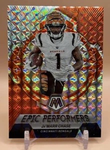 2023 Ja'Marr Chase EPIC PERFORMERS silver Reactive Panini Mosaic - Picture 1 of 1