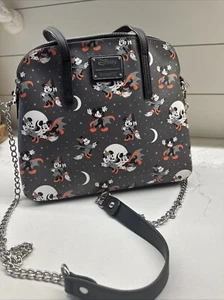 Sac à bandoulière Loungefly Disney Mickey & Minnie Vampire Witch Halloween - Photo 1/8
