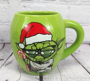 Star Wars Yoda Mug 18oz Ceramic Oval Mug "A Merry Christmas May You Have" - Picture 1 of 4