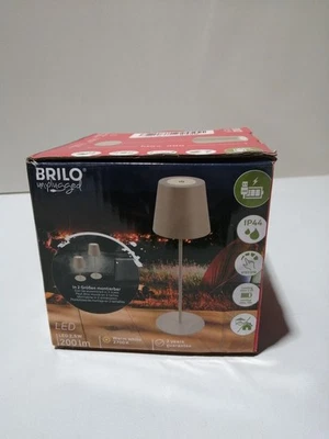 BRILONER - LED Tischlampe kabellos mit Touch, dimmbar in Stufen, höhenverstellba - Bild 1 von 4