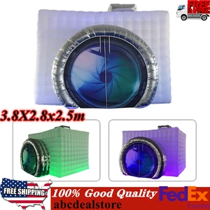 Birthday & Wedding Party Camera Shape Inflatable LED Light Photo Booth Tent - Picture 1 of 12