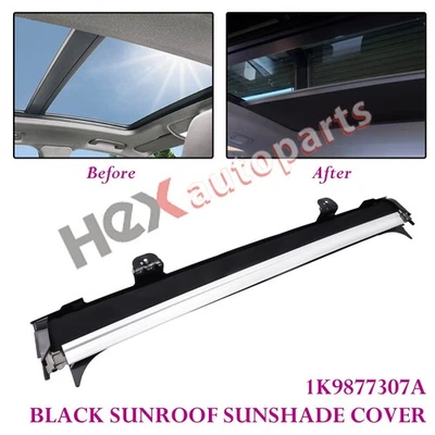 Conjunto de cubierta de parasol de techo corredizo para VW Tiguan Audi Q5 2009-2017 1K9877307A negro Foto 1 de 4