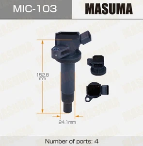 Ignition Coil Masuma MIC-103 Toyota Avensis 1.6/1.8L 3ZZFE 1ZZFE OEM Japan brand - Picture 1 of 4