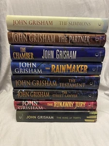x9 John Grisham Hardcover Book Bundle - Picture 1 of 12