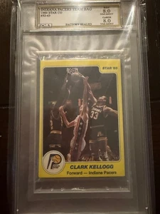 1984-85 Star Indiana Pacers Sealed Bag DGA Graded 8.0/8.0 Encased Rare Hi Grd - Picture 1 of 2