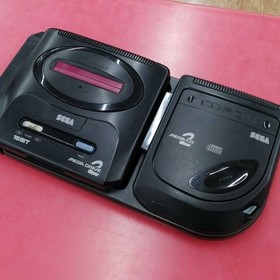 Sega Mega Drive 2 II MD2 Console HAA-2502 & Mega CD2 HAA-2912 Tested