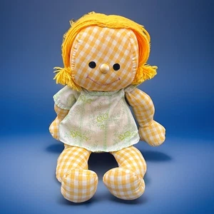 Vintage 1973 Hasbro Strampler Zimmer Sweet Dreams Abigail Softies Stoffpuppe gelb - Bild 1 von 15