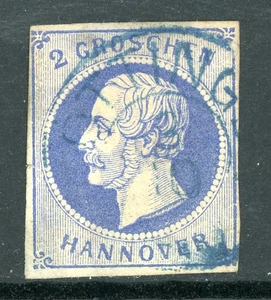 Germany States 1859 Hanover 2 Groschen Ultra Scott #20 VFU Q773 - Picture 1 of 6