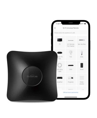 BroadLink RM4 pro IR and RF Universal Remote, All in One Hub Code Learning Wi-Fi - image 1 of 4