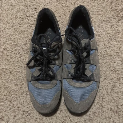 Lake Hombres Talla 8.5 9 Cuero Bicicleta de Montaña Ciclismo Zapatos Azul Tostado Clip On Foto 1 de 4