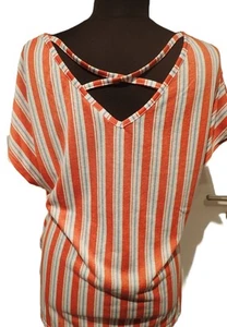 E. Family G. Benotti Sommer Shirt mit Rückenausschnitt gestreift Gr.L*44/46 neu - Bild 1 von 6