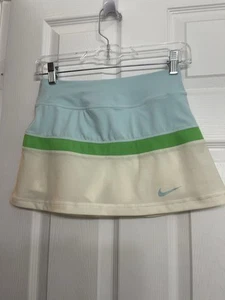 NIKE Girls XS Skort tennis golf blue/white/green - Picture 1 of 10