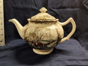 Johnson Bros The Friendly Village "Sugar Maples" Teapot Made in England MINT - Picture 1 of 11