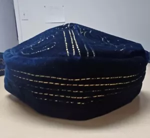 Kyrgyz / Kazakh traditional blue skullcap hat for man - Picture 1 of 5
