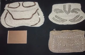 Vintage Art Deco 20er 30er Jahre Perlen Geldbörsen Tasche Clutch Konvolut drei Fab! - Bild 1 von 11