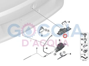 BMW 2' F 22 F23 F87 F45 F46 F48 Pulsante stivale/cancello posteriore ICAM 51247345700 - Foto 1 di 1
