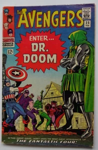 Comic Book- Avengers #25 Kirby Cover Heck & Lee Dr. Doom 1966 - Picture 1 of 22