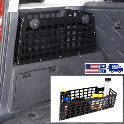 黑色合金后备箱存储盒收纳托盘适用于丰田 FJ Cruiser 2007-21 — 第 1/4 张图片