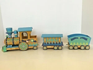 San Francisco Music Box Company Wooden Train 1992 Baby Room Home Decor Rare - Picture 1 of 12