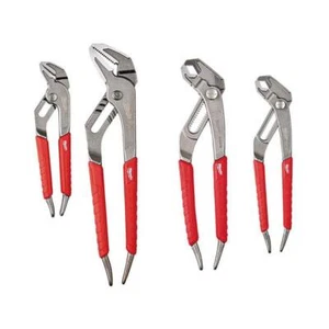 Milwaukee Straight-Jaw + V-Jaws Pliers Set 6", 8", 10" Adjustable (4-Piece) - Picture 1 of 10