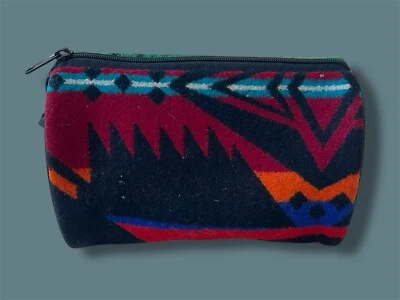 Bolsa de Maquillaje Pendleton Travel Dopp Lana Azteca Suroeste Bolsa Colorida De Colección Foto 1 de 4