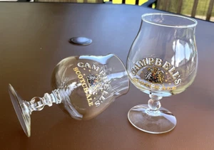Campbell's Scotch Ale Glasses, Whitbread Brewing, 6" Tall, Set of Two, - Picture 1 of 12