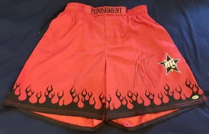 TITO ORTIZ SIGNED AUTO'D UFC 121 FIGHT SHORTS BAS COA PUNISHMENT TRUNKS HOF - Picture 1 of 5