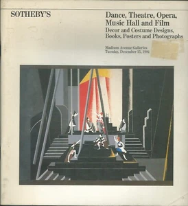 SOTHEBY’S DANCE THEATRE COSTUME STAGE DESIGN Russian Bakst Benois Cocteau Erte - Picture 1 of 1