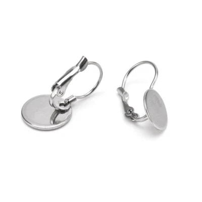 100x Clip de oreja en forma de calabaza de acero inoxidable sin piercing convertidor de pendientes 16x8 mm Foto 1 de 4