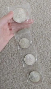 Lot of 5 SEALED Coins 1968 Mexico Olympic Silver 25 Pesos Packaging Strip - Picture 1 of 10