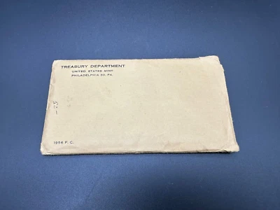 1956 US Mint Silver Proof 5~Coin Set Uncirculated Sealed In Original Cello OGP - Image 1 of 4