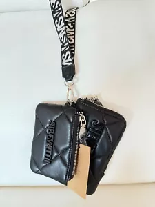 NUEVO CON ETIQUETAS STEVE MADDEN BROXXY MUÑEQUERA ACOLCHADA CONJUNTO DE 2 BOLSOS CARTERA NEGROS - Imagen 1 de 7