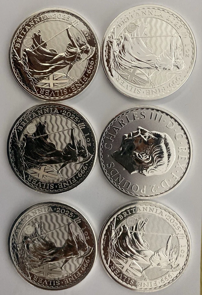 Britannia 2025 1 oz Fine Silver .999 CGT Free - Image 1 of 1