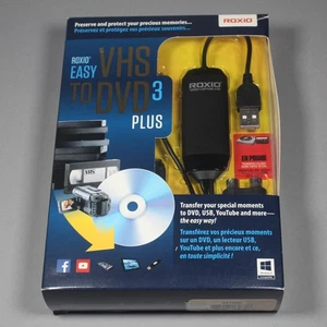 Roxio Easy VHS to DVD 3 Plus Converter Transfer VHS Hi8 Video8 to DVD Windows - Picture 1 of 6