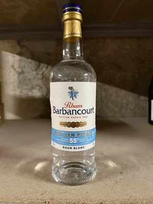 1 bouteille de rhum blanc  Barbancourt 55° 70 cl haitian proof - Immagine 1 di 4