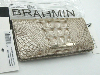 Brahmin Croc Embossed Leather Ady Wallet in Wind Chime Melbourne NWT - Image 1 of 4