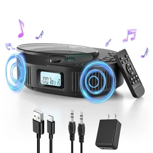 CD Player Portable, Upgraded 2 in 1 Portable CD Player & Bluetooth Speaker, R... - Picture 1 of 9