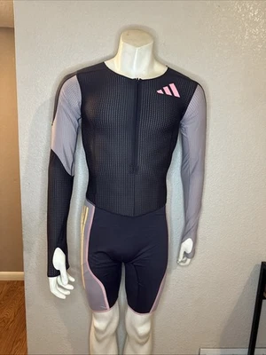 Adidas Running Suit Promo Long Sleeve Purple IN1130 Mens Size Medium - Image 1 of 4