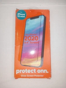 Onn Klarglas Displayschutzfolie für Apple iPhone 12 mini 5,4" Fr Versand  - Bild 1 von 4