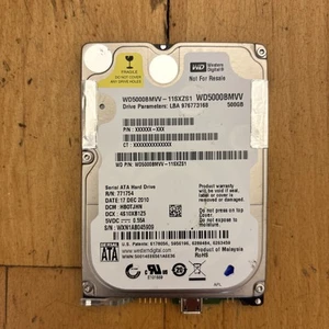 WD WD5000BMVV-11SXZS1 DCM: HB0TJHN 500GB USB 2.0 2.5" Hard Drive - Afbeelding 1 van 6
