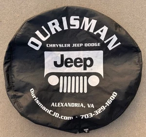 Ourisman Chrysler Jeep Dodge Rear Wheel Cover Black 32 EXC Wrangler Southwind - Picture 1 of 3