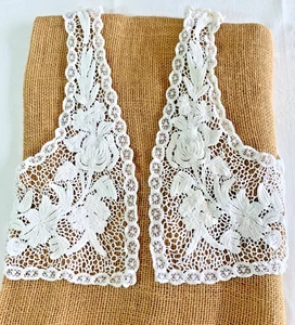 Boho Ivory Lace Vest for Girls –L- Open Front Layered Look - Picture 1 of 9