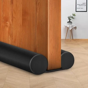 Under Door Draft Blocker Black Door Draft Stopper 38" Noise Reducer Breez - Picture 1 of 11