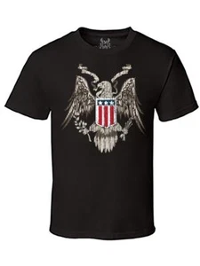 NUEVA CON ETIQUETAS CAMISETA DE COLECCIÓN LIBERTAD PEACE CON BANDERA AMERICANA DE DISEÑO GRÁFICO PARA HOMBRE IMPRESA BANDERA AMERICANA - Imagen 1 de 16