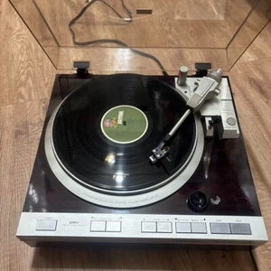 DENON DP-47F Turntable DL-80MC Cartridge Auto Record Player Working Confirmed - Picture 1 of 10