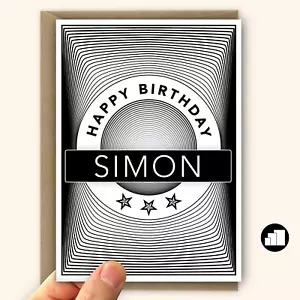 Masculine Birthday card for him dad son Personalised - Bild 1 von 10
