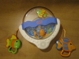 fisher price crib fish aquarium