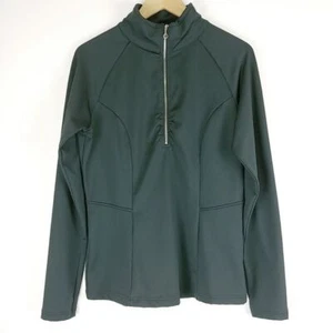 NILS Zip T-neck Fleece Baselayer Womens M Black Ski Technical Performance Resort - Picture 1 of 6