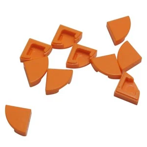 10 NEW LEGO Tile, Round 1 x 1 Quarter Orange - Picture 1 of 1