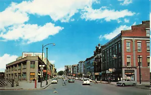 POSTAL VINTAGE LOCKPORT NY EAST MAIN STREET AUTOS AÑOS 50 102522 R - Imagen 1 de 2